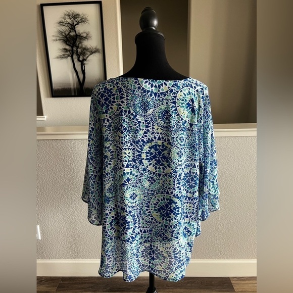 CHICO’S PONCHO BLOUSE - SMALL/MEDIUM - Picture 3 of 4